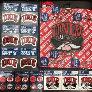 UNLV Decals,Buttons, key chains and key chain bottle openers with a reusable bag